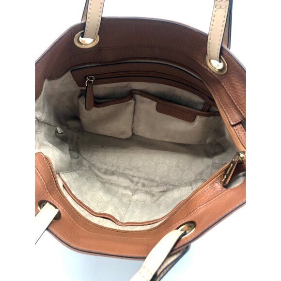 Michael Kors Acorn Pebbled Leather Medium Bedford Tote - Picture 12 of 12